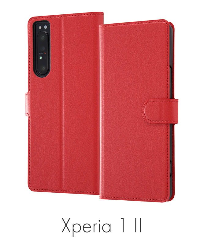 Xperia 1 II 手帳型ケース シンプル マグネット スリープ機能対応