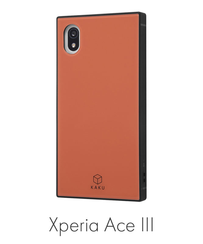 Xperia Ace III 耐衝撃ハイブリッドケース KAKU ブラック INQ
