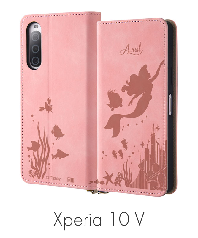 Xperia 10 V / 『ディズニーキャラクター』/耐衝撃 手帳型レザー