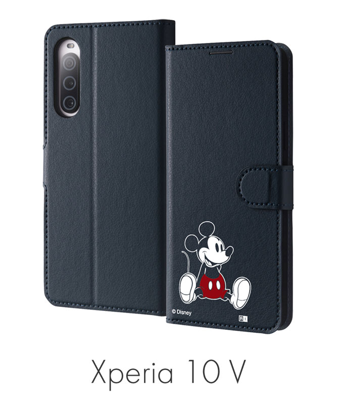 Xperia 10 V / 『ディズニーキャラクター』/耐衝撃 手帳型レザー