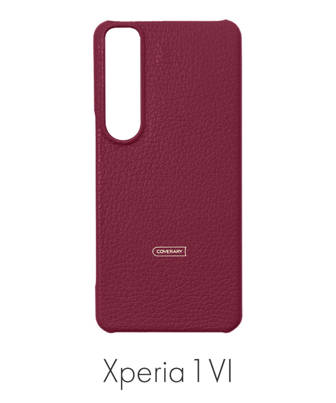 Xperia 1 VI 本革 アドリアレザー 背面ケース レッド 100061905