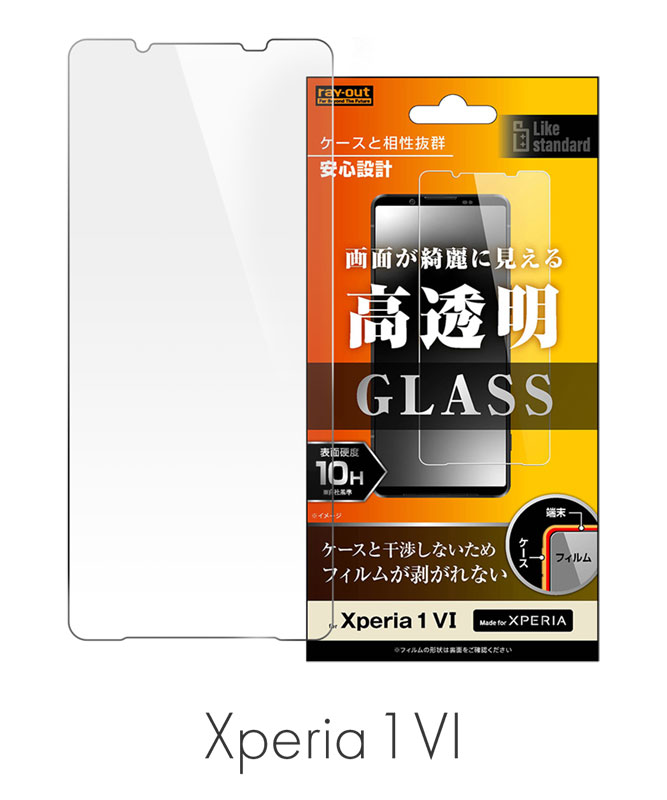 Xperia 1 VI Like standard ガラスフィルム 10H 180°_覗き見防止 RT