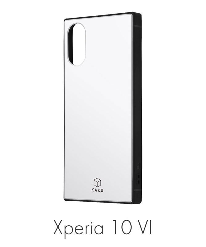 Xperia 10 VI 耐衝撃 ハイブリッドケース KAKU ブラック INQ