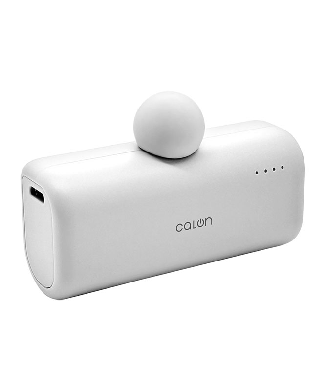 モバイルバッテリー 5000mAh calon タイプC 直付け USB Type-C 20W PD
