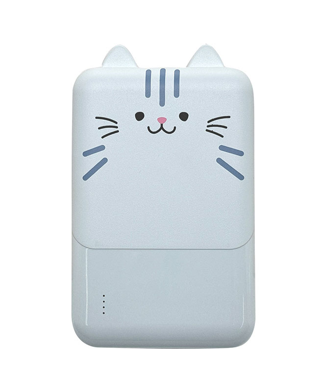 モバにゃー モバイルバッテリー 5000mAh 2.1A USB Type-C1ポート Type